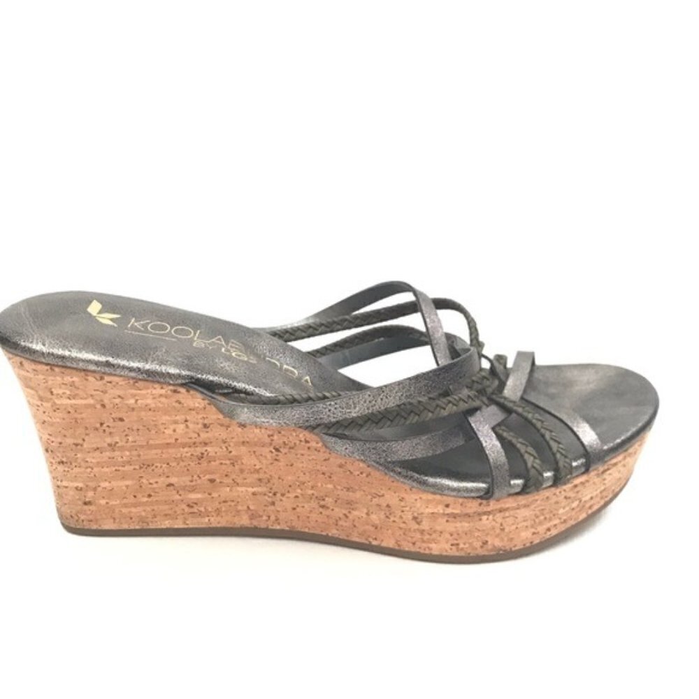 Koolaburra by UGG Crisscross Strappy Wedges Sz 8.5